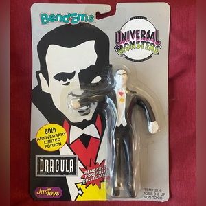 1990 Universal Monsters 60th Anniversary Limited Edition DRACULA Bend-Ems NEW